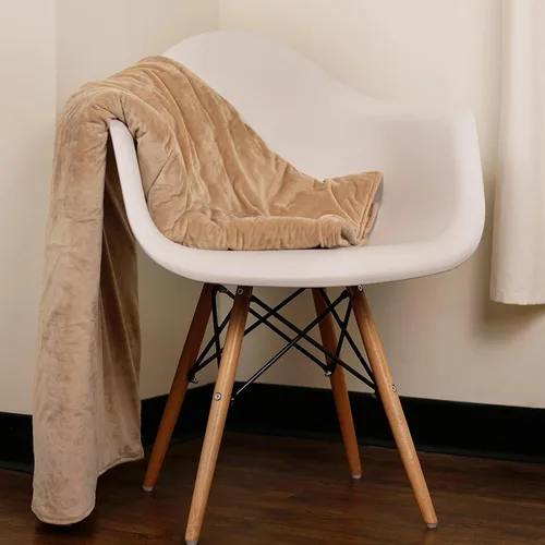Vista 4 de Manta de compresión con peso Minky Heavy Blankets for Adults, Fleece Throw Blanket for Anxiety, Cozy Soft Washable Quilt for Couch and Bed
