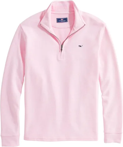 Vista 28 de vineyard vines Suéter con cremallera de un cuarto para hombre Gorra blanca