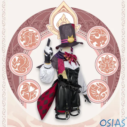 Vista 5 de OSIAS Lyney Disfraz de Cosplay (S)