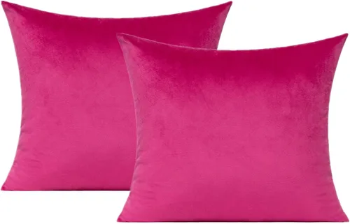 Vista 28 de VAKADO Juego de 2 fundas de almohada de terciopelo beige crema de 16 x 16 pulgadas, fundas de cojín cuadradas suaves y sólidas, decoración del hogar