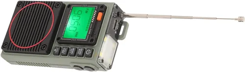 Vista 9 de Radio de banda completa, radio BT 5.0 multibanda, radio retro de bolsillo de batería de 1000 mAh, compatible con radio FM, AM mediana, onda corta SW