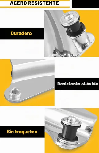 Vista 2 de Kit de hardware de acoplamiento de 4 puntos para Harley Touring Chrome Cromo