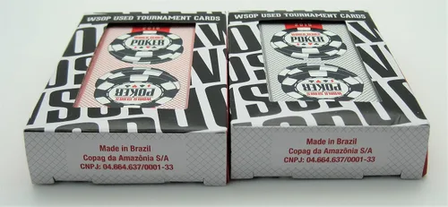 Vista 2 de Copag Juego de 2 mazos auténticos repartidos en WSOP usados de plástico naipes Bridge Standard Index