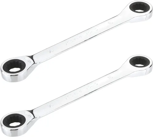 Vista 17 de Utoolmart Llave de trinquete, 0.315 in x 0.354 in extremo de caja doble métrica 1 unidad