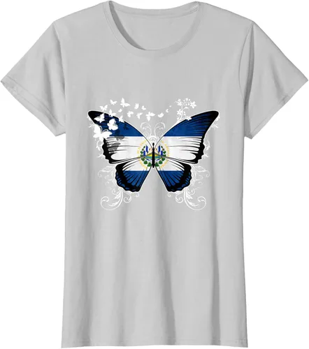 Vista 23 de Camiseta con diseño de bandera de El Salvador
