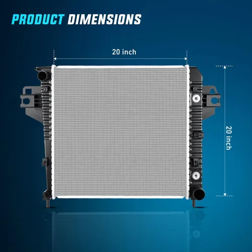 Vista 4 de Nilight Radiador para Jeep Liberty 3.7L 2002 2003 2004 2005 2006, Radiador de Refrigerante del Motor con Enfriador de Aceite, Transmisión