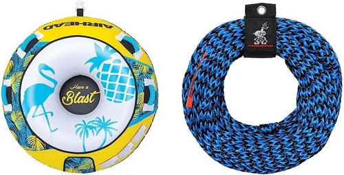 Vista 5 de AIRHEAD - Inflable remolcable Blast de 1 a 4 pasajeros para actividades acuáticas