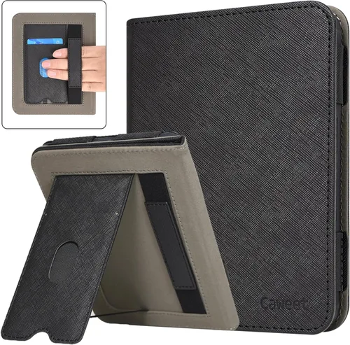 Vista 8 de Caweet Funda para Nook GlowLight 4 Plus de 7.8 pulgadas versión 2023, funda protectora plegable de piel sintética premium con ranura para tarjetas