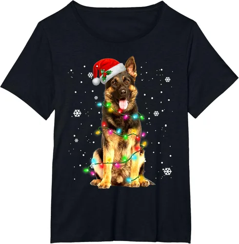Vista 29 de Suéter de Navidad para perros de pastor alemán, suéter de Navidad para regalos de perros, Negro, S