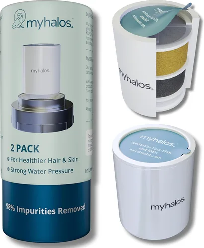Vista 9 de MyHalos® Repuesto de cartucho de filtro de ducha de agua dura fijo, filtro de cabezal de ducha filtrado de energía para el hogar, eliminación