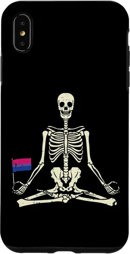 Vista 10 de Funda de regalo para iPhone 13 Pro Skeleton Yoga Namaste Bisexual Pride Flag Yogi LGBTQ Bi