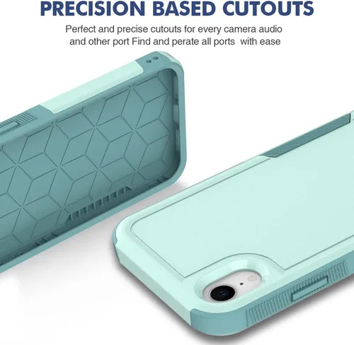 Vista 229 de Jeylly Funda para iPhone SE/Funda para iPhone 5S, Exterior de Plástico Duro que Absorbe Golpes + Interior de Silicona de Goma Defensor contra