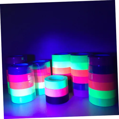 Vista 9 de EXCEART 6 rollos de cinta reflectante de fluorescencia