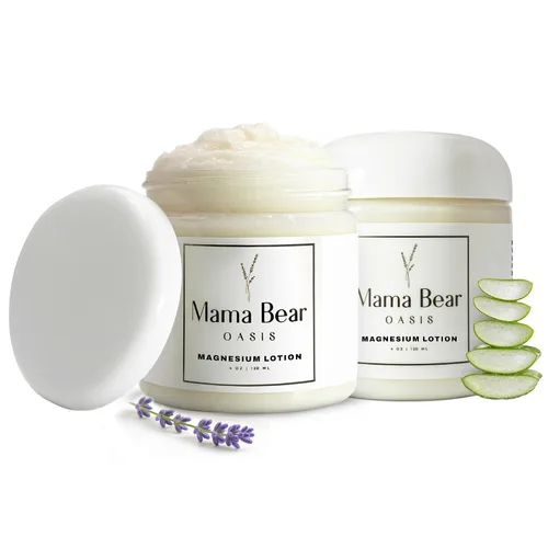 Vista 7 de Mama Bear Oasis Loción - Crema de Magnesio - Loción de Magnesio con Lavanda - Incluye Árnica, Vitamina B6, Aloe Vera (Paquete de 1)