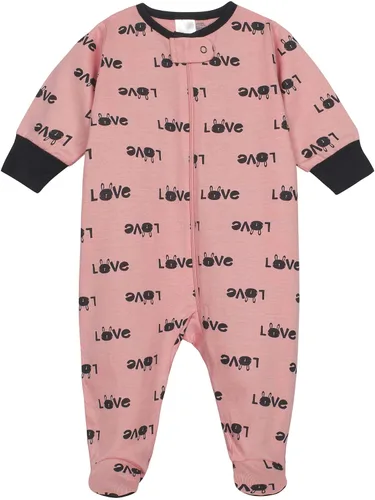 Vista 3 de Onesies - Paquete de 4 pijamas con piecitos para bebés y niñas pequeñas