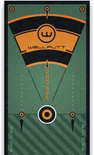 Vista 4 de WELLPUTT - Alfombrilla de entrenamiento de golf para putting - 13 pies verde