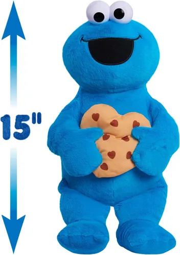 Vista 3 de Sesame Street Just Play - Animal de peluche grande de 15 pulgadas de Sweet Love, animal de peluche suave, juguetes para niños a partir de 18 meses