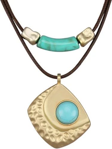Vista 24 de Collares bohemios para mujer, colgante largo de madera, collar vintage, collar de cadena de suéter, joyería hecha a mano Collar de cuentas