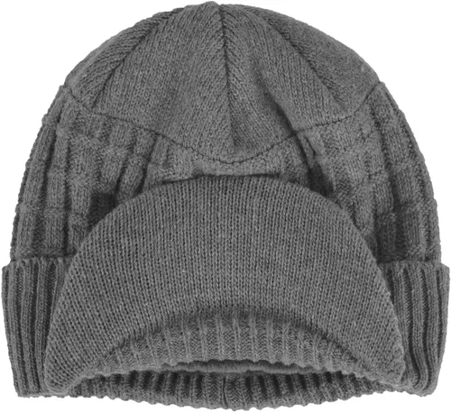 Vista 75 de Janey&Rubbins Gorro de punto diario con orejeras con forro polar y calavera