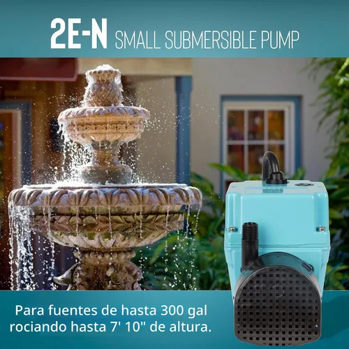 Vista 6 de Bomba sumergible manual pequeña Little Giant 2E-N 115V, 300 GPH