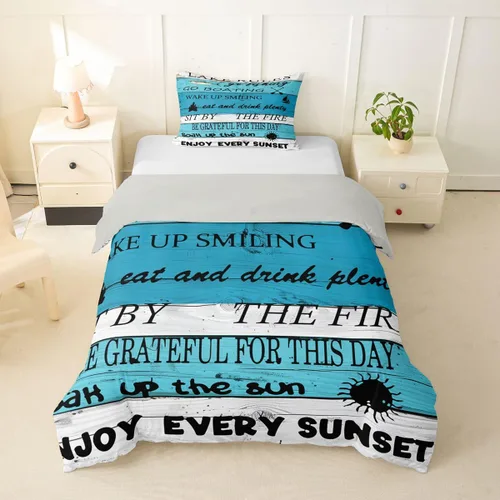 Vista 23 de Erosebridal Funda de edredón de ancla náutica, juego de ropa de cama con brújula oceánica, tamaño individual para niños, adolescentes, adultos
