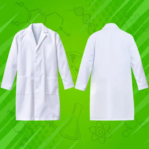 Vista 4 de UNGLINGA Abrigo de laboratorio para niños disfraz de científico juego de rol para niños y niñas, con gafas protectoras, gafas, tarjeta