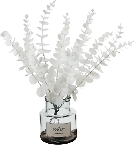 Vista 10 de Tinsow 26 Tallos de Eucalipto Artificial Negro Flores Falsas de Halloween Eucaliptos Hojas de Tacto Real Centro de Mesa Decoración para el Hogar