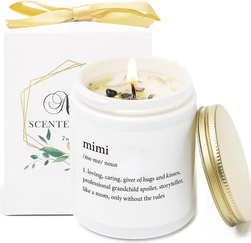 Vista 9 de Regalos para el día del abuelo para abuela, velas perfumadas para abuela, idea de regalo de cumpleaños de nietos, velas perfumadas de vainilla