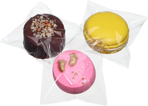 Vista 10 de 100 piezas bolsas para bolas de chocolate de 3 x 3 pulgadas, bolsas para trufas, bolsas para macarones, bolsas para oreos cubiertos de chocolate