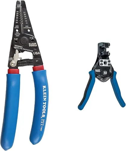 Vista 8 de Klein Tools Pelacables y cortador - 6-12 AWG trenzado y sólido 20-30, trenzado 22-32