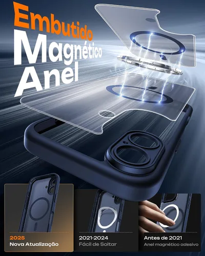 Vista 533 de TOCOL Funda para iPhone 11, compatible con Magsafe, protección completa de cámara, imanes integrados, protección contra caídas, funda translúcida