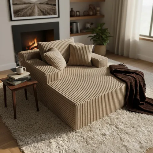 Vista 9 de Silla reposera con reposabrazos, sofá cama extragrande con 3 almohadas, cómodo sofá sin huesos, silla de lectura para dormir para sala de estar