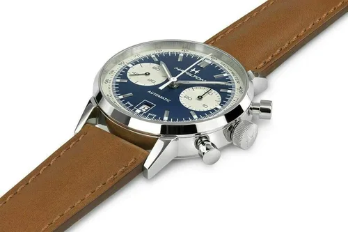 Vista 3 de Hamilton Intra-Matic cronógrafo automático esfera azul reloj para hombre H38416541, Azul, Reloj automático