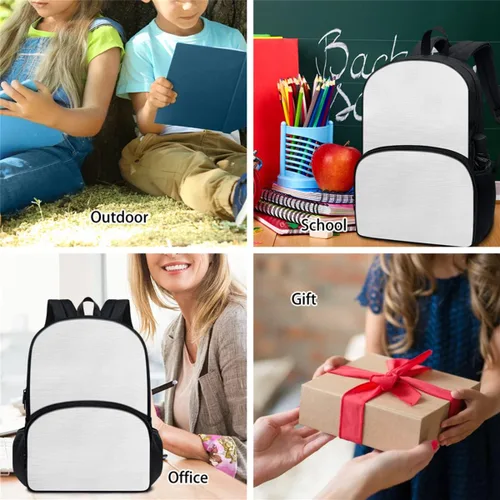 Vista 6 de Juego de mochila de cerdo rosa para niños y niñas, mochila primaria media senior con lonchera y caja de lápices, 3 en 1, Margarita - abeja, Mochila