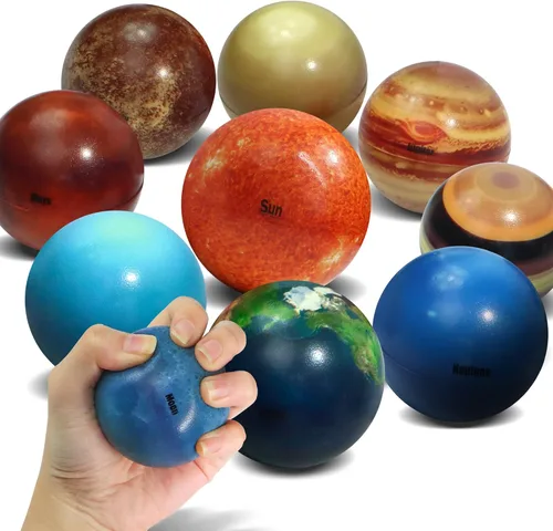 Vista 8 de Novelty Place Pelotas antiestrés exprimibles, béisbol, baloncesto, fútbol, fútbol para aliviar la tensión, accesorios de relajación, juguetes