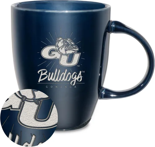 Vista 76 de Rico Industries - Taza de lustre cerámico con grabado láser de la NCAA de 18oz - Café-Té