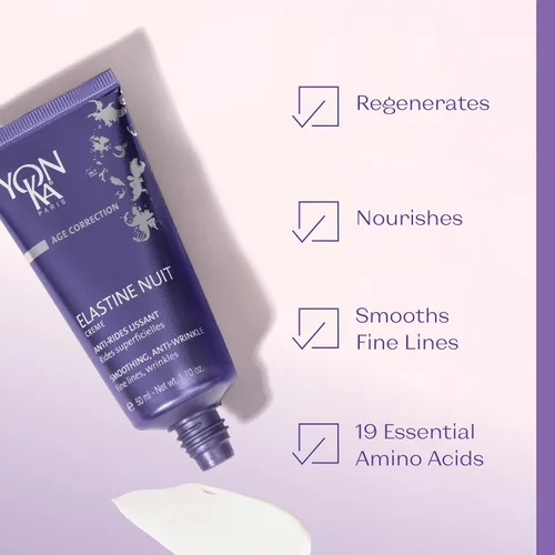 Vista 5 de Yon-Ka Elastine Jour & Nuit - Juego de crema antiarrugas para día y noche, hidratante facial antienvejecimiento, suaviza las líneas finas