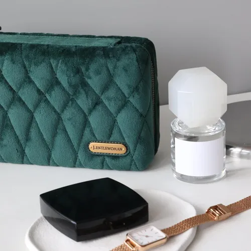 Vista 2 de Estuche de joyería de viaje joyero de doble capa cajas de joyería portátiles para mujer organizador de joyas para collar aretes pulseras regalo