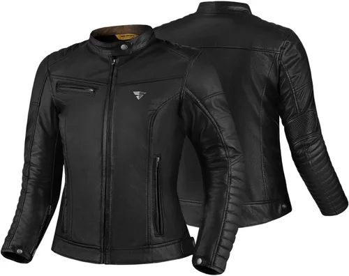 Vista 5 de SHIMA Winchester 2.0 Chaquetas de moto para mujer, protector de espalda de la Fuerza Aérea, chaqueta de cuero para motocicleta, chaqueta de verano