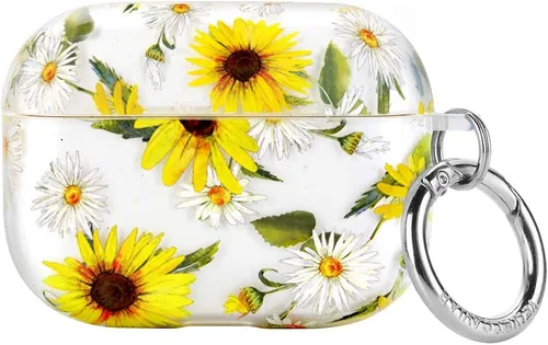 Vista 78 de Velvet Caviar Funda compatible con AirPods Pro de 2ª y 1ª generación, bonita funda protectora dura para mujer, diseño de lunares azules y aguamarina