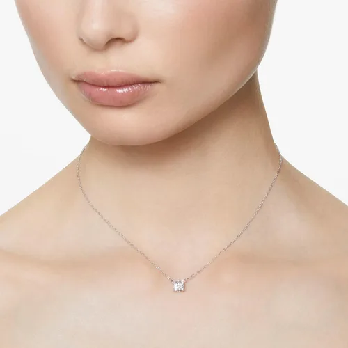 Vista 4 de Colección de joyas de collar y aretes de cristal Swarovski, Cristal, cristal
