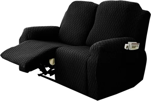 Vista 34 de Funda elástica para silla reclinable, 8 piezas de 1, 2, 3 plazas, funda para sillón reclinable con bolsillo y protector de muebles