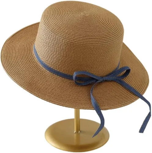 Vista 6 de Sombrero de sol versátil de ala ancha para mujer, protección de playa, pesca Beige