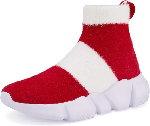 Vista 3 de Hetios Tenis para correr para niñas calcetines de tacón alto zapatos deportivos para niños zapatos de calcetín para niños niñoniño pequeñoniño grande