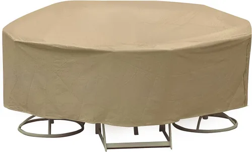 Vista 6 de Protective Covers Juego de mesa y silla de patio resistente a la intemperie, 72 x 76 pulgadas, mesa ovalada/rectangular, gris