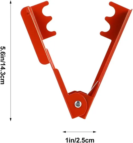 Vista 2 de Yardwe Rose Thorn Stripper Alicates Paquete de 2 cortadores de rebabas de metal con resorte para herramienta de eliminación de espinas de tallo
