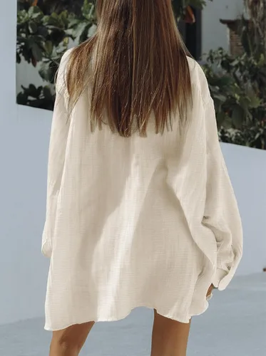 Vista 6 de Fixmatti Conjunto casual de 2 piezas de sudadera de manga larga con botones y pantalones cortos