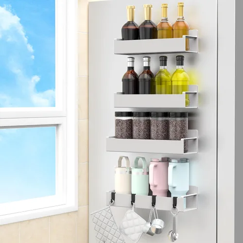 Vista 28 de HuggieGems Soporte Magnético para Botella de Agua para Refrigerador, Organizador de Portavasos para Stanley y Tumbler para Cocina, Paquete de 6