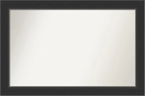 Vista 272 de Amanti Art Espejo personalizado, espejo de baño negro Astor, espejo de pared o espejo de tocador de baño sobre el fregadero (25 x 25 pulgadas)