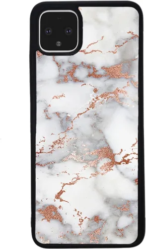 Vista 3 de Funda de goma negra de mármol oro rosa compatible con Google Pixel 10, 10 Pro, 10 Pro XL, 9a, 9 Pro, Pixel 9, Pixel 9 Pro XL, 8a, 8 Pro, 8, 7, 6
